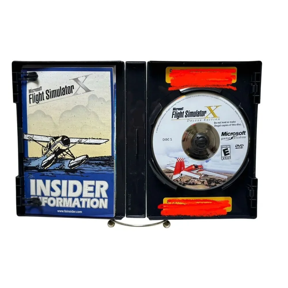 PC Game Microsoft Flight Simulator X Gold Edition 2008 3 Disc Set Complete